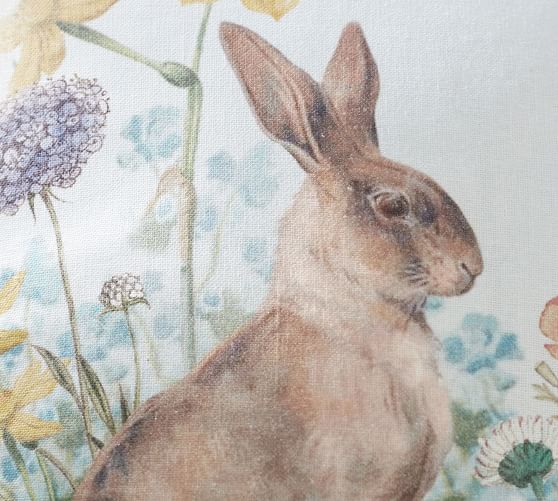 Daffodil Bunny Decorative Pillow Pottery Barn