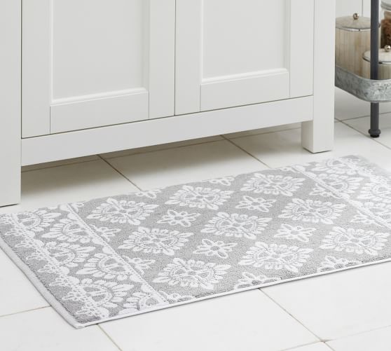 Alva Jacquard Bath Mat Pottery Barn