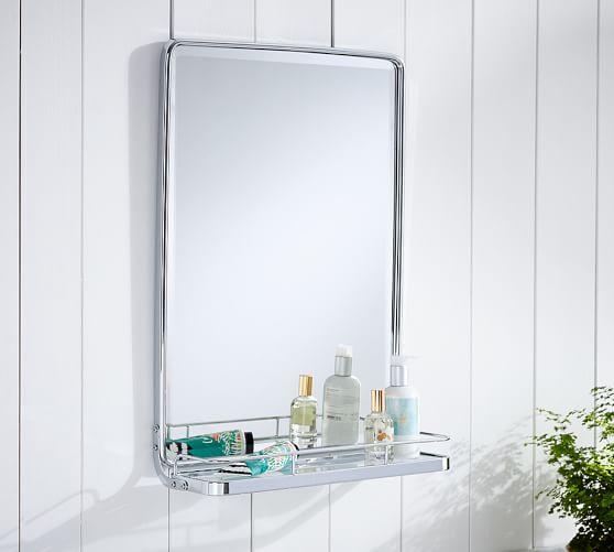 Vintage Wall Mirror With Tray Pottery Barn