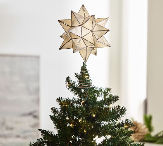 Capiz Star Tree Topper Pottery Barn