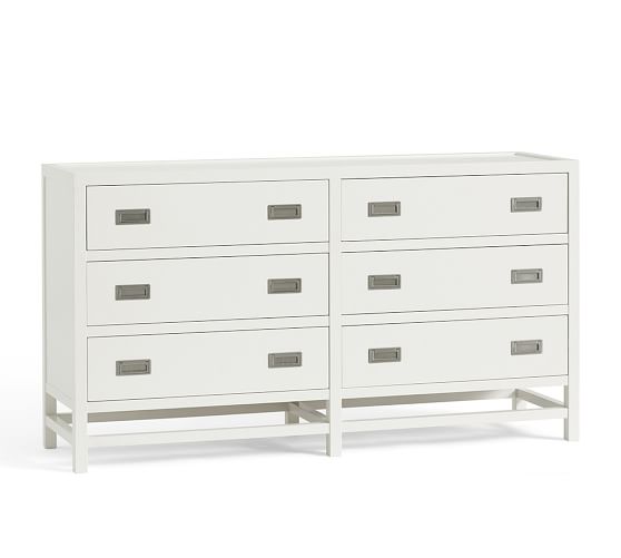 Lonny 6 Drawer Wide Dresser Pottery Barn