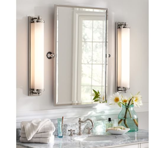 Kensington Pivot Rectangular Wall Mirror Pottery Barn