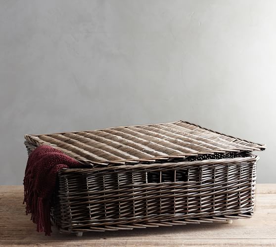 Willow Underbed Storage Basket Pottery Barn