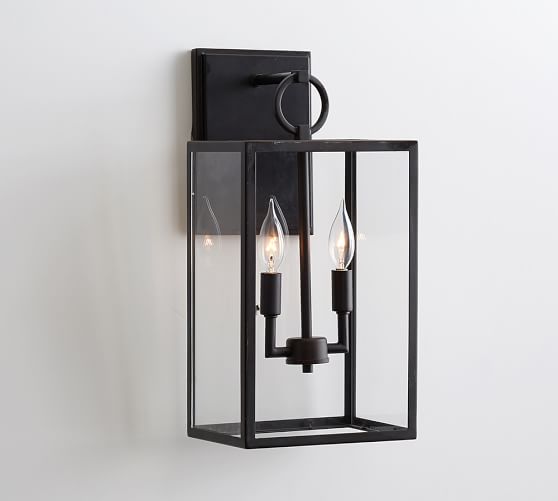 Manor Indoor Outdoor Glass Sconce Pottery Barn