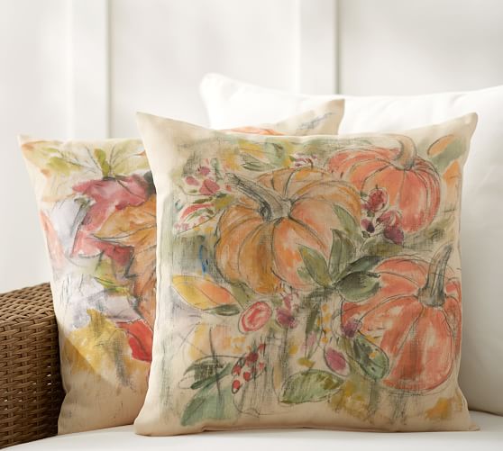 Foliage Print Indoor Outdoor Pillow Pottery Barn