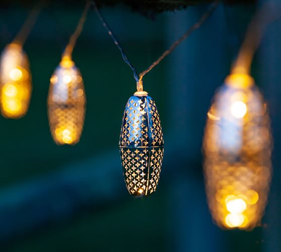 Marrakesh Metal Solar String Lights Marrakesh Metal Solar String Lights