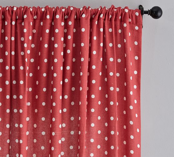 Caci Dot Curtain Pottery Barn