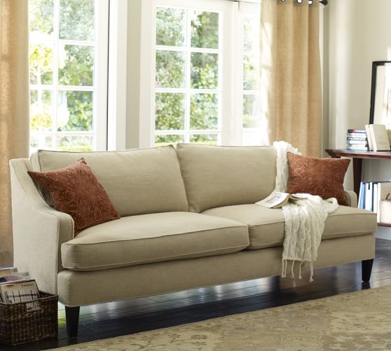 Landon Upholstered Sofa Pottery Barn