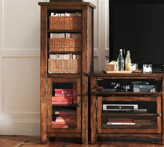 Benchwright Media Tower Pottery Barn