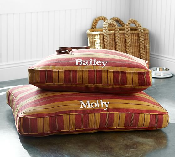 Rennie Stripe Dog Bed Cover Pottery Barn