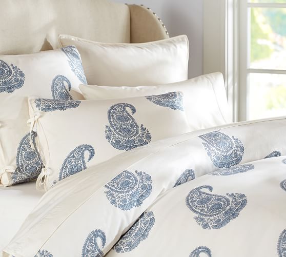 Rayna Paisley Patterned Duvet Cover Sham Pottery Barn