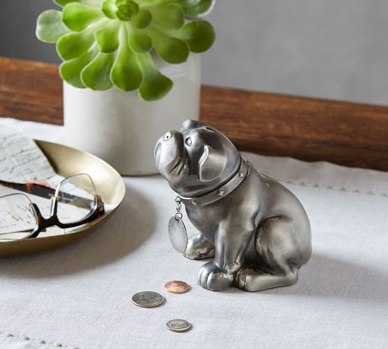 Bull Dog Piggy Bank Pottery Barn