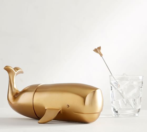Whale Cocktail Shaker Bar Accessories Pottery Barn