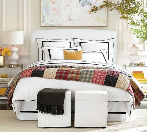 Lewis Slipcovered Cube Set Pottery Barn