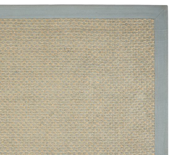 Chenille Jute Basketweave Rug Porcelain Blue Pottery Barn
