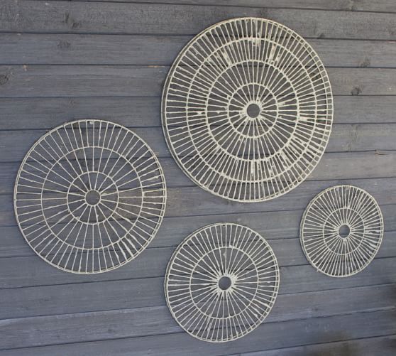 Round Disc Wall Art Set Of 4 Pottery Barn