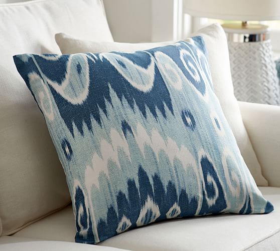 Savannah Ikat Print Decorative Pillow Cover Pottery Barn
