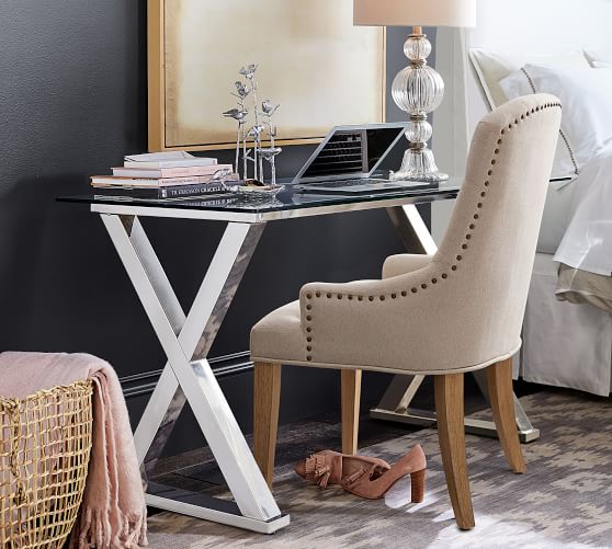Ava Metal Desk Office Desk Pottery Barn