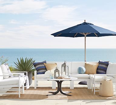 Indio Metal Outdoor Sectional Components White Pottery Barn