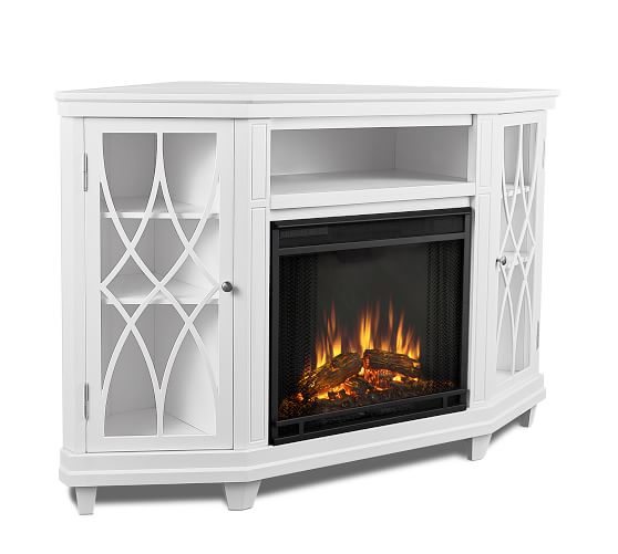 Real Flame Lynette Corner Electric Fireplace Media Cabinet