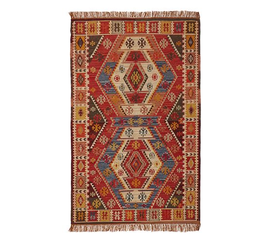 Gianna Kilim Recycled Yarn Outdoor Rug 5 X 8 Pottery Barn Gianna Kilim Recycled Yarn Outdoor Rug
