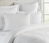 Pick-Stitch Handcrafted Quilt, Twin, White