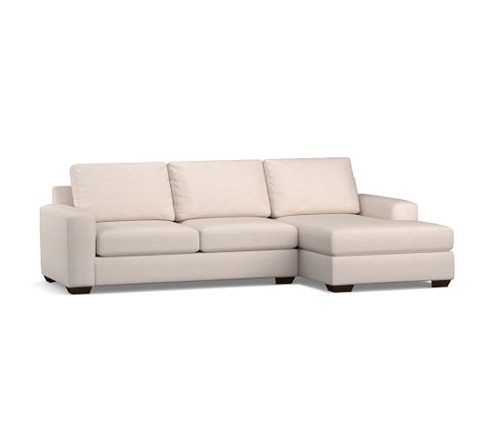 Big Sur Square Arm Upholstered Sofa With Chaise Sectional