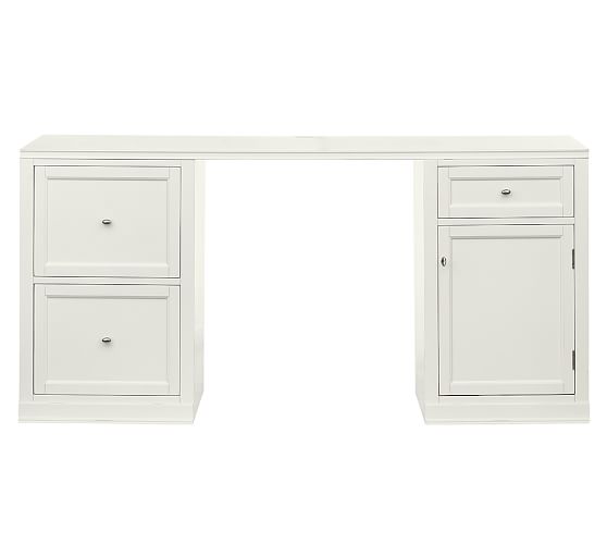 Logan Desk Antique White Pottery Barn