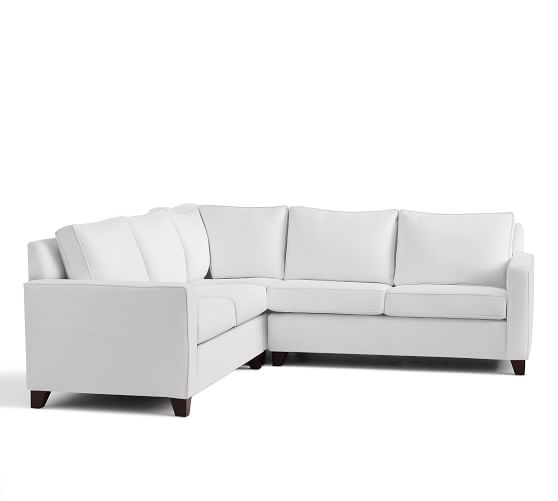 Cameron Square Arm Upholstered 3 Piece L Shaped Sectional With