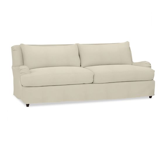 Carlisle Slipcovered Grand Sofa 91 Down Blend Wrapped Cushions