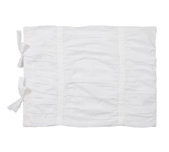 Hadley Ruched Cotton Duvet Cover Shams Pottery Barn