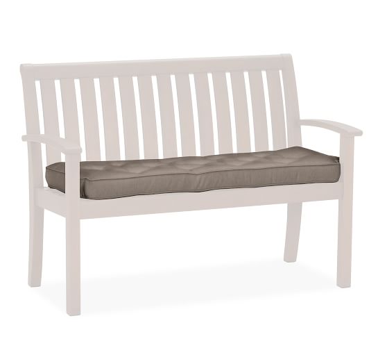Universal Porch Bench Cushion Sunbrella Shale Pottery Barn
