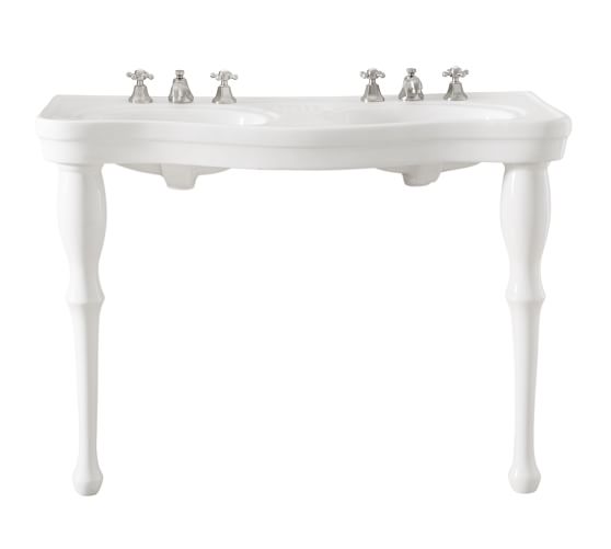 Parisian Pedestal Double Sink Console Pottery Barn