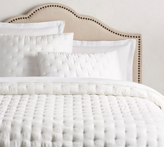 Belgian Linen Tencel Quilts Shams Pottery Barn