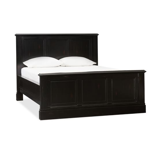 Branford Wood Bed Full Heritage Black Finish Pottery Barn