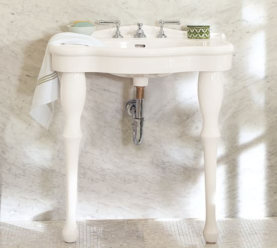 Parisian Pedestal Single Sink Console Pottery Barn