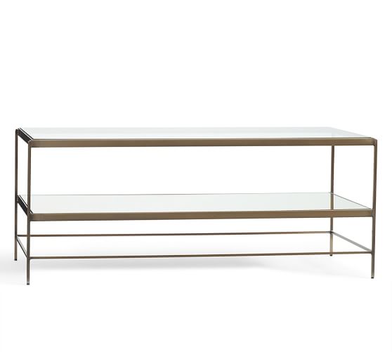 Leona Metal Rectangular Coffee Table Br Leona Metal Rectangular Coffee Table Br
