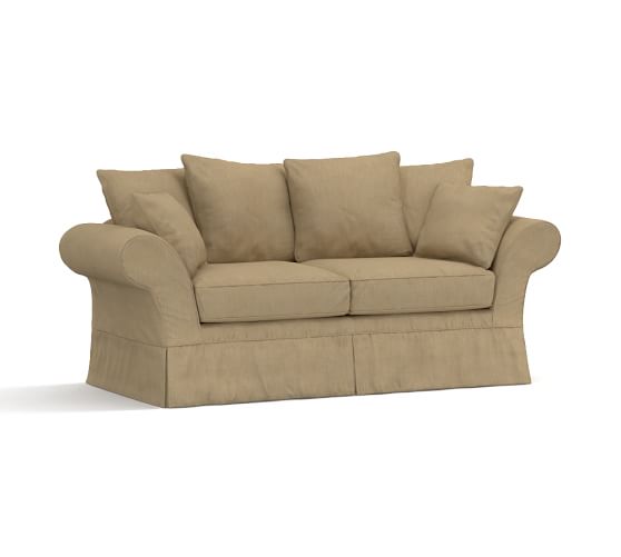 Charleston Slipcovered Sofa 86 Polyester Wrapped Cushions
