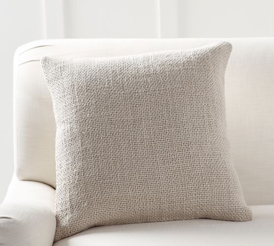Faye Textured Linen Pillow Covers Pottery Barn