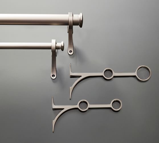 Pb Standard Double Drape Rod Wall Bracket 1 25 Diam Small