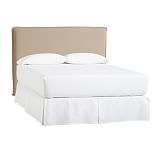Carissa Upholstered Headboard, Full, Linen Weave Khaki