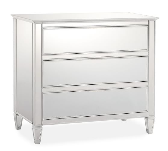 Park Mirrored Dresser Champagne Finish Pottery Barn