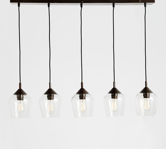 Donovan Glass 5-Light Pendant, 41