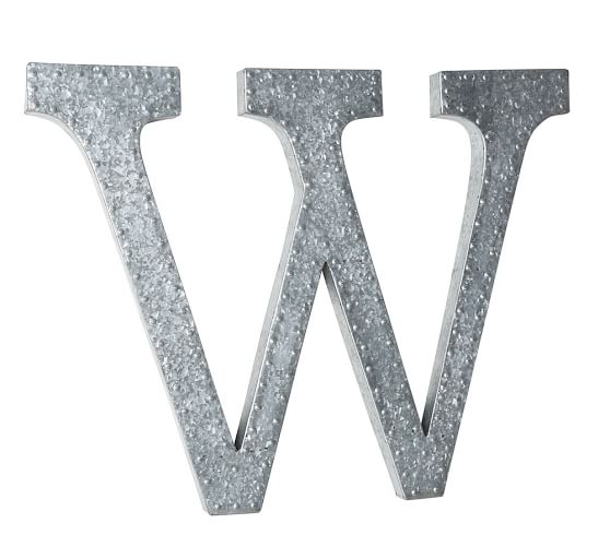 Hanging Galvanized Letters Wall Decor Pottery Barn