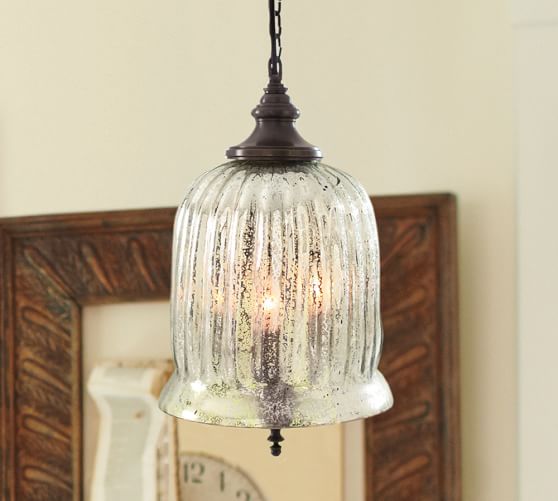 Kaplan Mercury Glass Pendant