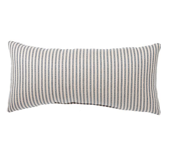 Sunbrella Claremont Striped Indoor Outdoor Pillow 12 X 24 Navy Claremont Striped Indoor Outdoor Pillow