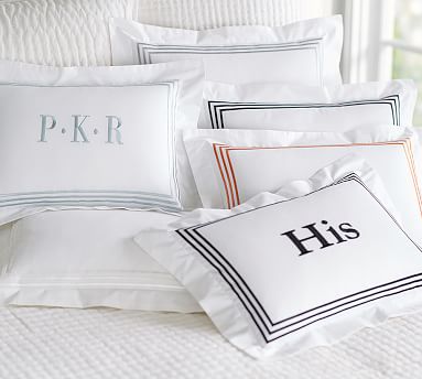 Grand Embroidered 200 Thread Count Boudoir Decorative Pillow Cover