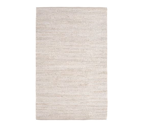 Heather Chenille Jute Rug, Gray, 3 x 5' Pottery Barn