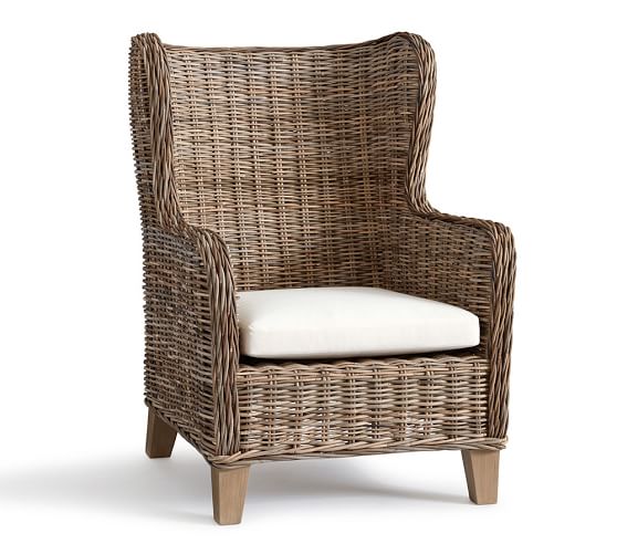 Santa Ana Wingback Occasional Chair, Woven