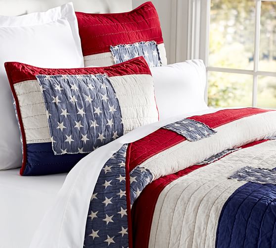 Stars Stripes Reversible Quilt Shams Pottery Barn